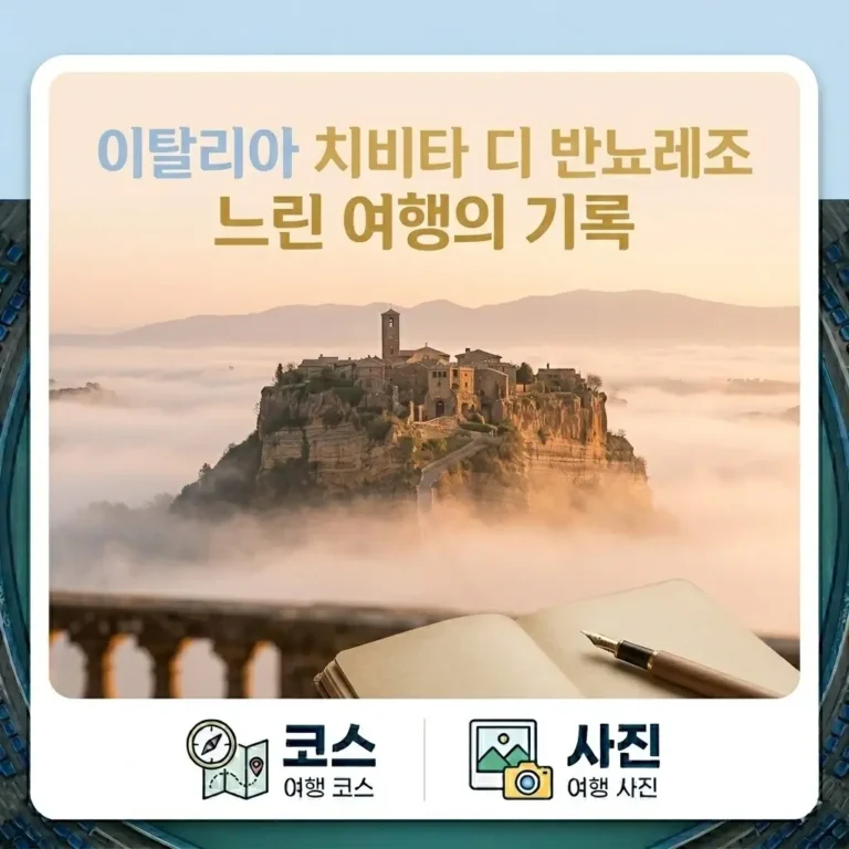 이탈리아 치비타 디 반뇨레조 근처 마을 혼자 여행: 보는 여행보다 머무는 여행