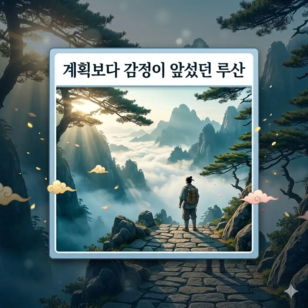 중국 루산 혼자 여행: 감정보다 계획이 필요한 산악 일정 기준