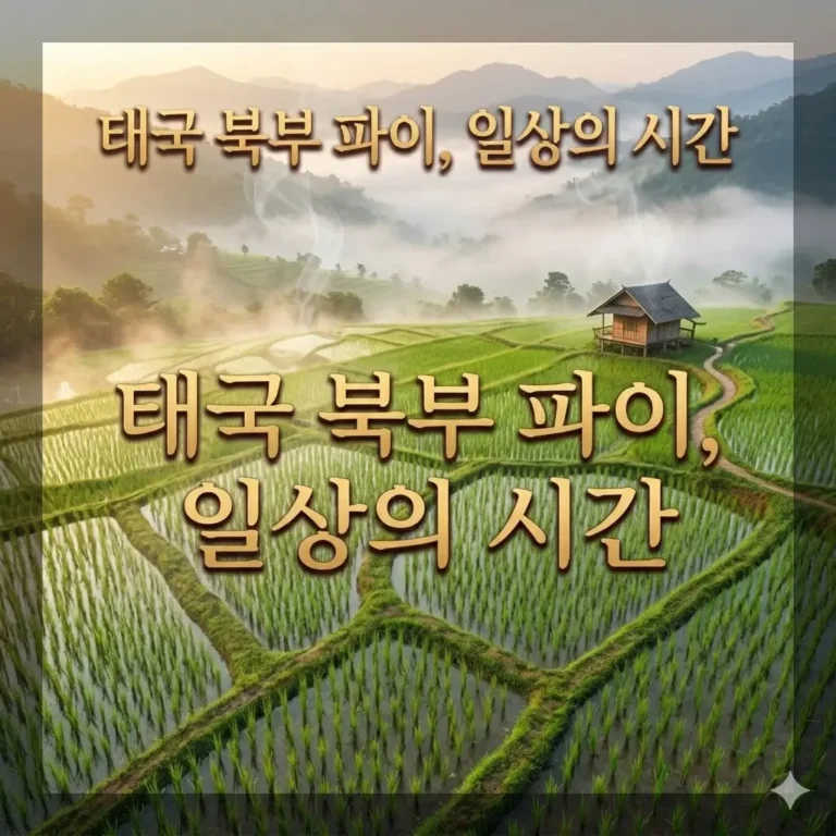 현지인의 일상에 섞여 있던 태국 북부의 파이(Pai)의 시간